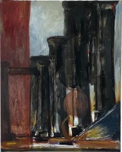 Mid Century Painting of a Factory American - 1819464