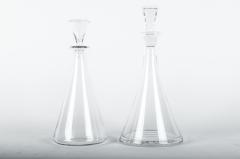 Mid Century Pair Baccarat Crystal Decanter Set - 289976