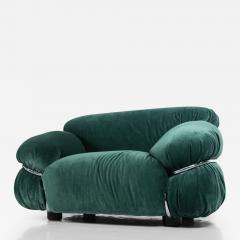 Mid Century Pair of Sesann Armchairs by Gianfranco Frattini for Cassina 1970s - 4087895