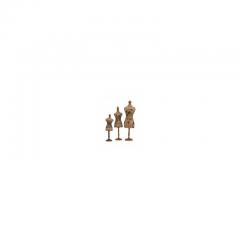 Mid Century Papier Mache Miniature Dress Forms - 4720841