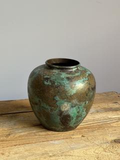 Mid Century Patinated Copper Vase - 4569286