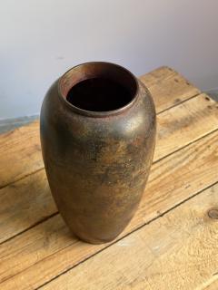 Mid Century Patinated Copper Vase - 4569291