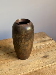 Mid Century Patinated Copper Vase - 4569293