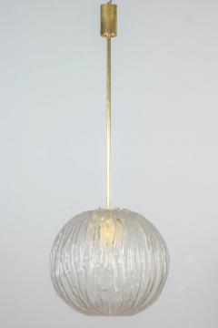 Mid Century Pendant Frosted Murano Glass by Angelo Brotto - 3414809