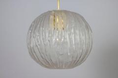 Mid Century Pendant Frosted Murano Glass by Angelo Brotto - 3414810