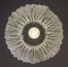 Mid Century Pendant Frosted Murano Glass by Angelo Brotto - 3414812