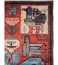 Mid Century Persian Pictorial Hamadan Rug - 1422592