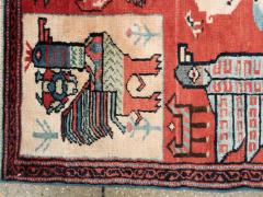 Mid Century Persian Pictorial Hamadan Rug - 1422594