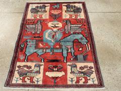 Mid Century Persian Pictorial Hamadan Rug - 1422598