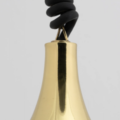 Mid Century Pierced Brass Pendant Light in the Style of Paavo Tynell - 4591124