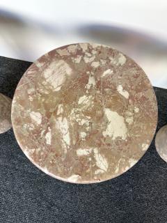 Mid Century Pink Marble Table Italy 1980s - 3511729