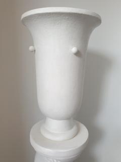 Mid Century Plaster column with uplighter France  - 3376934