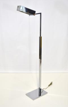 Mid Century Polished Chrome Articulating Floor Lamp - 1280589