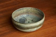 Mid Century Pottery Bowl with Incised Decoration - 4608402