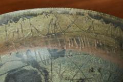 Mid Century Pottery Bowl with Incised Decoration - 4608403