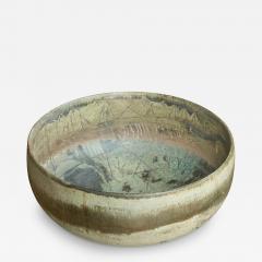 Mid Century Pottery Bowl with Incised Decoration - 4610068