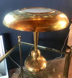 Mid Century President Solid Brass Table Lamp Italy 1950s - 702158