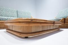 Mid Century Rattan Living Room Set with Coffee Table - 2906164