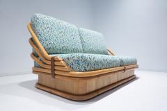 Mid Century Rattan Living Room Set with Coffee Table - 2906168