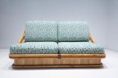Mid Century Rattan Living Room Set with Coffee Table - 2906170