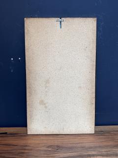 Mid Century Rectangular Brass Wall Mirror 1980s - 3307787