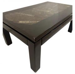 Mid Century Rectangular Coffee Table by Etienne Allemeersch Fossilized Stone - 3756131