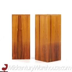 Mid Century Rosewood Pedestal Pair - 3695795