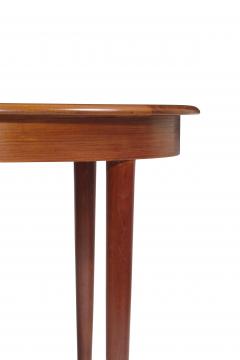 Mid Century Round Danish Teak Dining Table seats 4 10 guests - 1349643