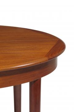 Mid Century Round Danish Teak Dining Table seats 4 10 guests - 1349645