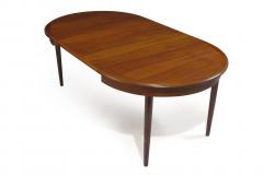 Mid Century Round Danish Teak Dining Table seats 4 10 guests - 1349650