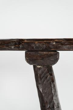 Mid Century Rustic Brutalist Side Table - 3526643