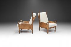 Mid Century Sculpted Castle Chairs Europe ca 1960s - 2795568