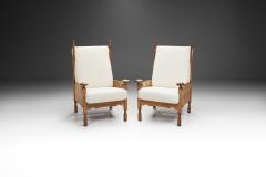 Mid Century Sculpted Castle Chairs Europe ca 1960s - 2795570