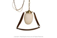 Mid Century Sculpted Hanging Swag Lamp Chandelier Pendant Light - 2980055