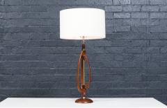 Mid Century Sculpted Table Lamp by Roller Lamp Co  - 4489226