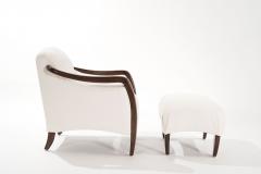 Mid Century Sculptural Lounge Chair and Ottoman - 2639629