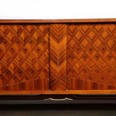 Mid Century Sideboard in Book Matched Walnut Rosewood with Tulip Wood Inlays - 2909585