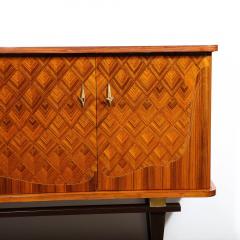 Mid Century Sideboard in Book Matched Walnut Rosewood with Tulip Wood Inlays - 2909627