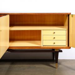 Mid Century Sideboard in Book Matched Walnut Rosewood with Tulip Wood Inlays - 2909663