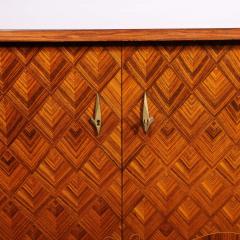 Mid Century Sideboard in Book Matched Walnut Rosewood with Tulip Wood Inlays - 2909702