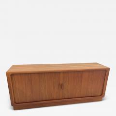 Mid Century Sideboard with Tambour Doors Dyrlund Denmark 1960s - 3955835