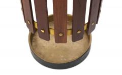 Mid Century Slatted Teak Umbrella Stands - 4197479