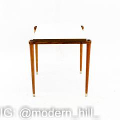 Mid Century Small Laminate Side End Tables Pair - 3695447