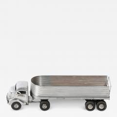 Mid Century Smith Miller Silver Streak Truck Trailer in Aluminum - 4623445