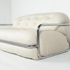 Mid Century Sofa by Mario Sabot Italy 1970s New Upholstery - 4361847