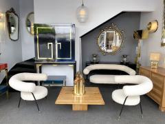 Mid Century Sofa in Boucl Fabric by IPA Bologne Italy 1950s - 2003628