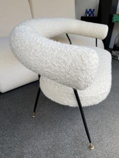 Mid Century Sofa in Boucl Fabric by IPA Bologne Italy 1950s - 2003636