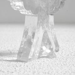 Mid Century Solid Glass Tree Shaped Soliflore Vase - 4608918