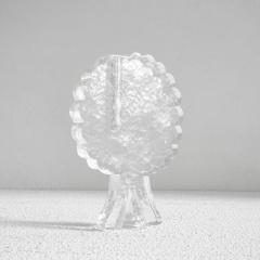 Mid Century Solid Glass Tree Shaped Soliflore Vase - 4608927