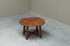 Mid Century Spanish Style Dining or Center Table in Solid Wood and Wrought Iron - 4396331